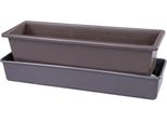 Nohel Garden Chest LebiŠ Autoinnaffiante Con Stoppini In Plastica Colore: Marrone, Larghezza: 50 Cm