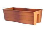 Cassetta Per Ringhiere In Plastica Nohel Garden Wave Colore: Marrone