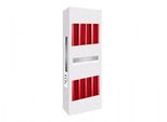 Candela A Cono Da Tavolo Bispol Aura 7H 24,5CM S30-230 Rosso Metallico 10Pz.