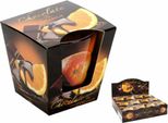 Candela In Vetro Al Profumo Di Cioccolato E Arancia 115G