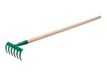 Nohel Rastrello Da Giardino A 6 Denti Con Manico 100 Cm