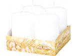 Nohel Garden Candela Dell'avvento Laccata D4X6Cm 4Pz