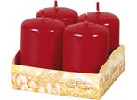 Nohel Garden Candela Dell'avvento Laccata D4X6Cm 4Pz