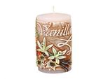 Nohel Garden Candle Vanilla Walk Candela Profumata Intagliata Decorata D6X10Cm