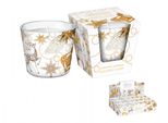 Candela Nohel Garden In Vetro Glamour Christmas - Golden Glow 115G