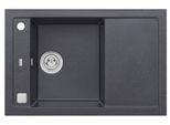 Alveus Cz Alveus Formic 30 Lavello In Granito Con Scolapiatti + Sifone A Scomparsa Colore: Nero