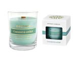 Candela Di Nohel Garden In Vetro Organica Al Profumo Di Cocco Con Stoppino In Legno 250G