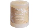 Candela Rustic War Al Profumo Di Vaniglia D7X9Cm