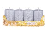 Candele Dell'avvento Nohel Garden Rustico Metallico D5X8Cm 4Pz