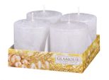 Nohel Garden Candele Dell'avvento Rustiche Metalliche D6X7Cm 4Pz