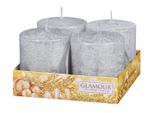 Nohel Garden Candele Dell'avvento Rustiche Metalliche D6X7Cm 4Pz