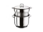 Perfect Home Set Pentola Con Vaporiera Arian Acciaio Inox 22 Cm