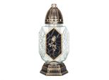 Nohel Garden Cemetery Lampada Radiant Rose Vetro 170G 14X31Cm