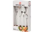 Huka HK-14250 Set Di Posate 16 Pezzi In Acciaio Inox