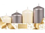 Candele Dell'avvento Nohel Garden Tiered Mix Metallo Lucido D5X6/7,5/9/10,5Cm