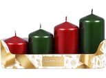 Candele Dell'avvento Nohel Garden Tiered Mix Metallo Lucido D5X6/7,5/9/10,5Cm
