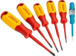 Set Di Cacciaviti Per Elettricisti Ad Alta Tensione ∙ Isolati 811KV/6 ∙ Profilo A Taglio, Profilo Phillips Ph ∙ 6 Pezzi ∙ 0,4 X 2,5 - 0,8 X 4 Mm ∙ PH1 ∙ PH2