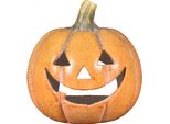 Nohel Garden Halloween Zucca Per Tea Light Mgo Ceramica 22X22X23Cm