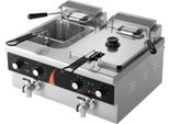 Friggitrice Commerciale, Potenza 3500W, Doppia Vasca Da 9QT, 2 X 9QT