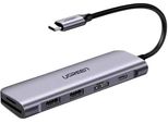Adattatore / Hub 6W1 Ugreen Revodok Cm195 Usb-C A 2X Usb 3.0, Hdmi, Sd/Microsd, 100W (Grigio)