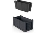Bama Kit Arredo Plantenbak 80X42.5X42 Cm Antraciet