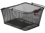 Klickfix 0314R Cestino Ruota Posteriore 'City 2' Per Racktime, 40 X 20 X 30 Cm, A Maglie Strette, Nero