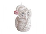 Candela Da Giardino Nohel Gufo Inverno Nuovo Natale D8X10Cm
