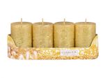 Candele Dell'avvento Nohel Garden Rustico Metallico D5X8Cm 4Pz
