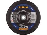 Rhodius Topline RS50 Longlife Disco Abrasivo 230 X 7,0 X 22,23 Mm Acciaio 10 Pz