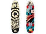 Avengers Captain America Skateboard - Robusto Legno D'acero Con Ruote In Pvc 95A