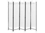 Parete Divisoria Saragozza 5 Pezzi 200X171 Cm Parete Divisoria 5 Pezzi Parete Divisoria Privacy Parete Spagnola Bianco