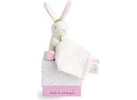 Doudou Set Regalo - Coniglio Di Peluche Con Sgabello 10 Cm Rosa