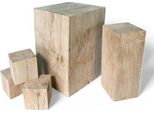 Blocco Di Legno Di Quercia 20X20X10Cm, Blocco Di Quercia Massiccia, Decorazione In Legno, Sgabello, Cubo Di Quercia