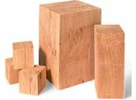 Blocco In Legno Di Quercia 15X15X15Cm Oliato Blocco In Legno Di Quercia Decorazione Sgabello In Quercia Cubo