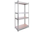 Scaffalatura Arebos Senza Bulloni Per Carichi Pesanti 160X80X40 Cm | Portata 320 Kg | Mdf | Zincata