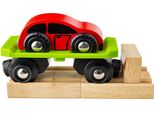 Carro Ferroviario Bigjigs Con Auto + 2 Binari