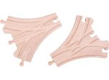 Bigjigs Rail Binari In Legno Interruttore A Tre Vie 2 Pz