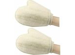 2 Pezzi Guanti Naturali Loofah Loofah Bagno Doccia Spugna Corpo Scrub Esfoliante