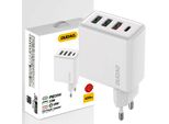 Dudao Travel Charger Dudao A5HEU 3X Usb + USB-C, Pd 20W (White)