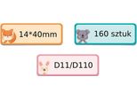 Edibazzar | Niimbot Etichette Termiche 14X40Mm Con Animali 160 Pz