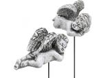 Decorazioni Per Tombe Figurina Decorativa Di Angelo Da Tomba In Poliresina Resistente Alle Intemperie, Set Di 4 Pezzi