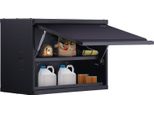 Armadio A Muro Per Officina 77 X 31,8 X 50 Cm Armadio A Muro Con Capacità Totale Di 108 Kg (2 Ripiani) Armadio Per Officina In Lamiera D'acciaio Spcc Di 0,6 Mm Di Spessore Ideale Come Armadio Portaoggetti, Armadio Per Attrezzi, Armadio Per Ufficio