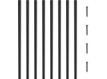 Balaustre In Metallo Per Scale, 25 X 5,5 X 965 Mm, Balaustre Decorative Piatte In Lega D'alluminio, Confezione Da 72 Balaustre Con Viti, Ringhiera Classica Per Ponte Cava
