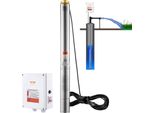Tiefbrunnenpumpe Brunnenpumpe 2200W 9,8 m³/h 144 m Externe Steuerbox