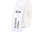 Edibazzar | Niimbot Etichette Adesivi Per B18 14X50Mm 125 Pezzi