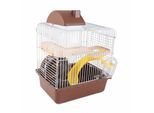 Gabbia Per Criceti 2 Animali Grande Spazio Alto Telaio Design Habitat Per Animali Domestici Piccoli Animali Marrone