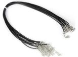 10Pcs Regolabile Collana Corda Di Cera Per La Creazione Di Gioielli Fai Da Te (Nero)