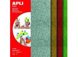 Astuccio Per Matite Con Glitter 210 X 297 Mm - Mix Di 4 Colori ( 4 Pz )