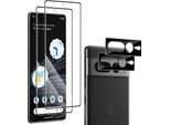 2X Vetro Protettivo 3D (Display + Fotocamera) Per Google Pixel 7 Pro Pellicola Corazzata Completa 9H