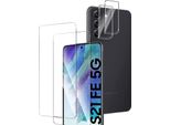 2X Vetro Protettivo (Display + Fotocamera) Per Samsung Galaxy S21 Fe 5G 9H Pellicola Blindata